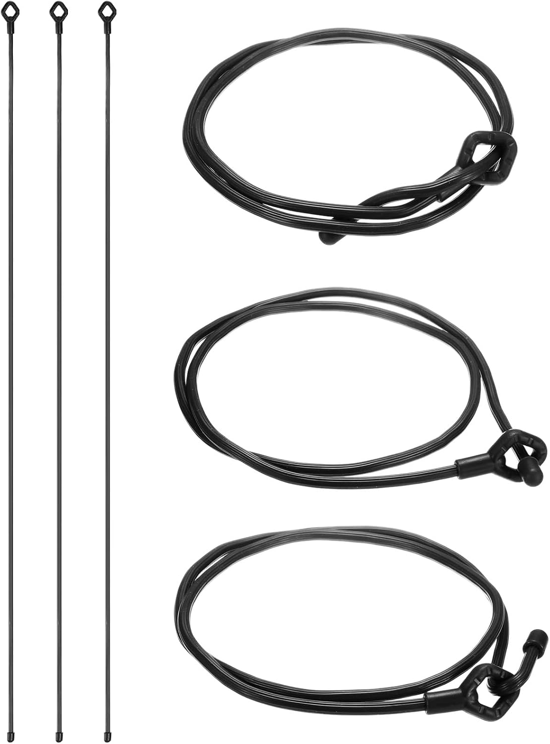 6-Pack Adjustable Plant Ties, 6inch/15.24cm Silicone Flexible Multi-Function Sturdy Garden Twist Tie for Plant Support/Tree/Shrub/Vine, Reusable Support Twine [Green]