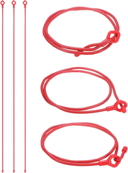 6-Pack Adjustable Plant Ties, 6inch/15.24cm Silicone Flexible Multi-Function Sturdy Garden Twist Tie for Plant Support/Tree/Shrub/Vine, Reusable Support Twine [Green]