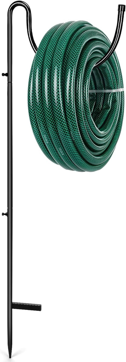 Metal Outdoor Hose Holder, Black