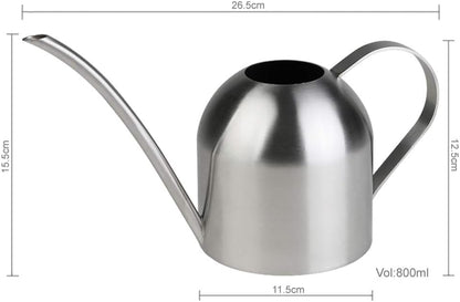 Watering Can for Indoor Plants, 30oz Long Spout Stainless Steel