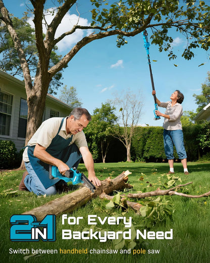 2-in-1 Electric Pole Saws for Tree Trimming