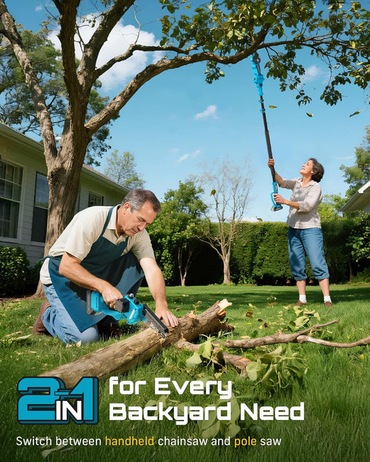 2-in-1 Electric Pole Saws for Tree Trimming