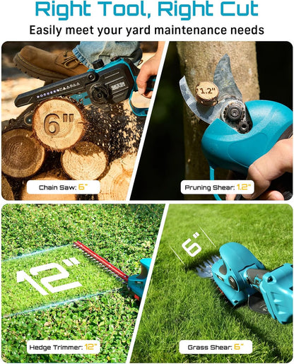 2-in-1 Electric Pole Saws for Tree Trimming