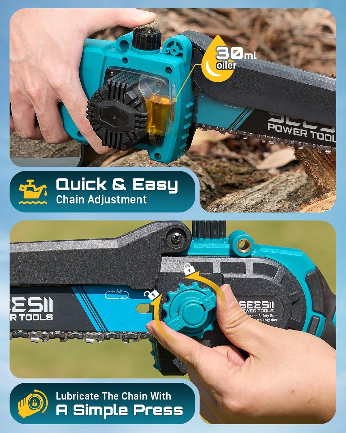 2-in-1 Electric Pole Saws for Tree Trimming