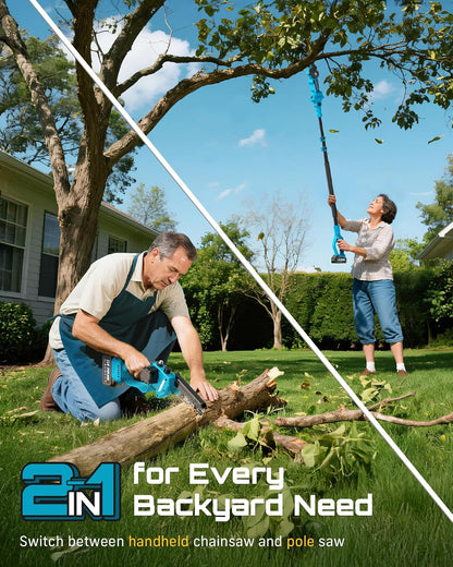 2-in-1 Electric Pole Saws for Tree Trimming