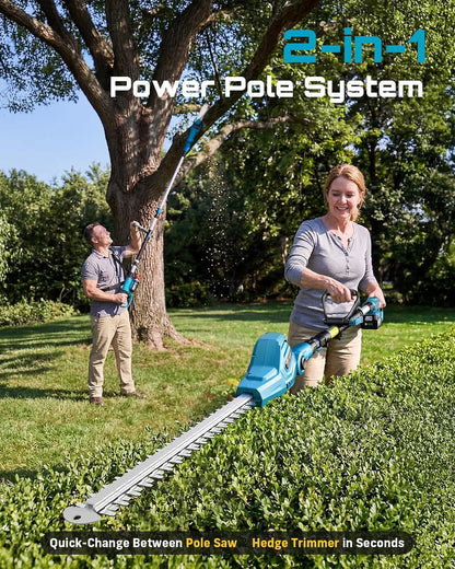 2-in-1 Electric Pole Saws for Tree Trimming