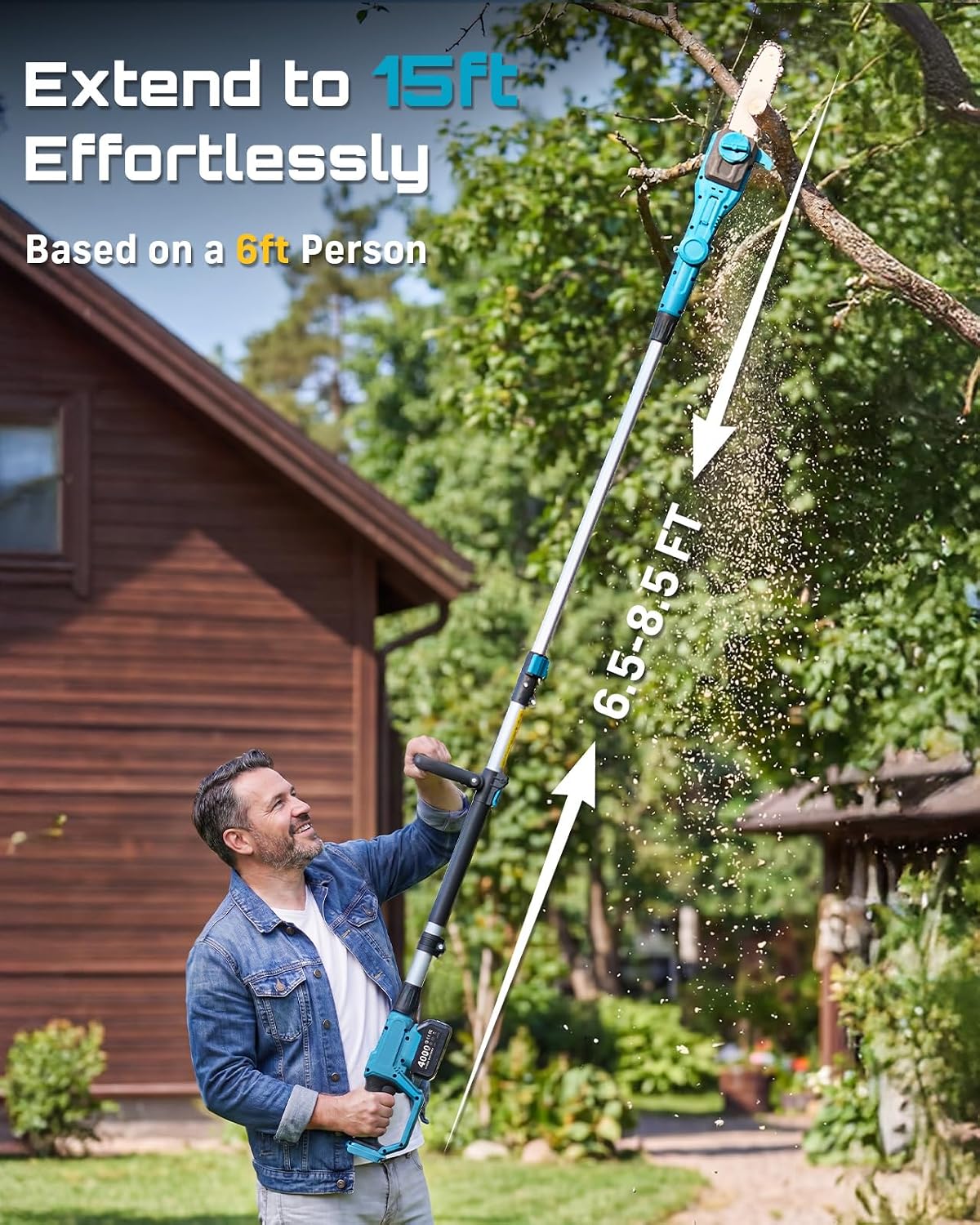 2-in-1 Electric Pole Saws for Tree Trimming