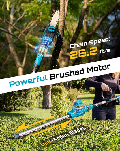 2-in-1 Electric Pole Saws for Tree Trimming