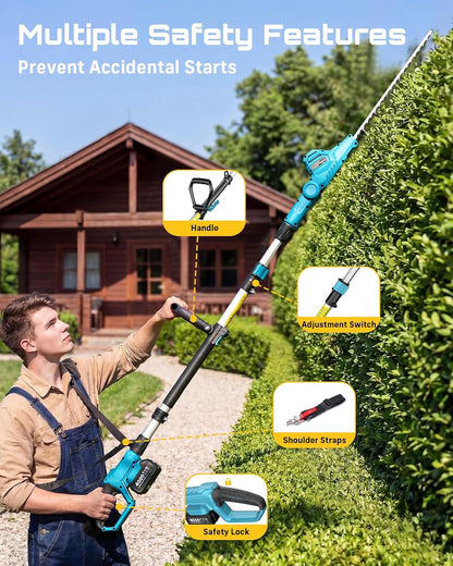 2-in-1 Electric Pole Saws for Tree Trimming