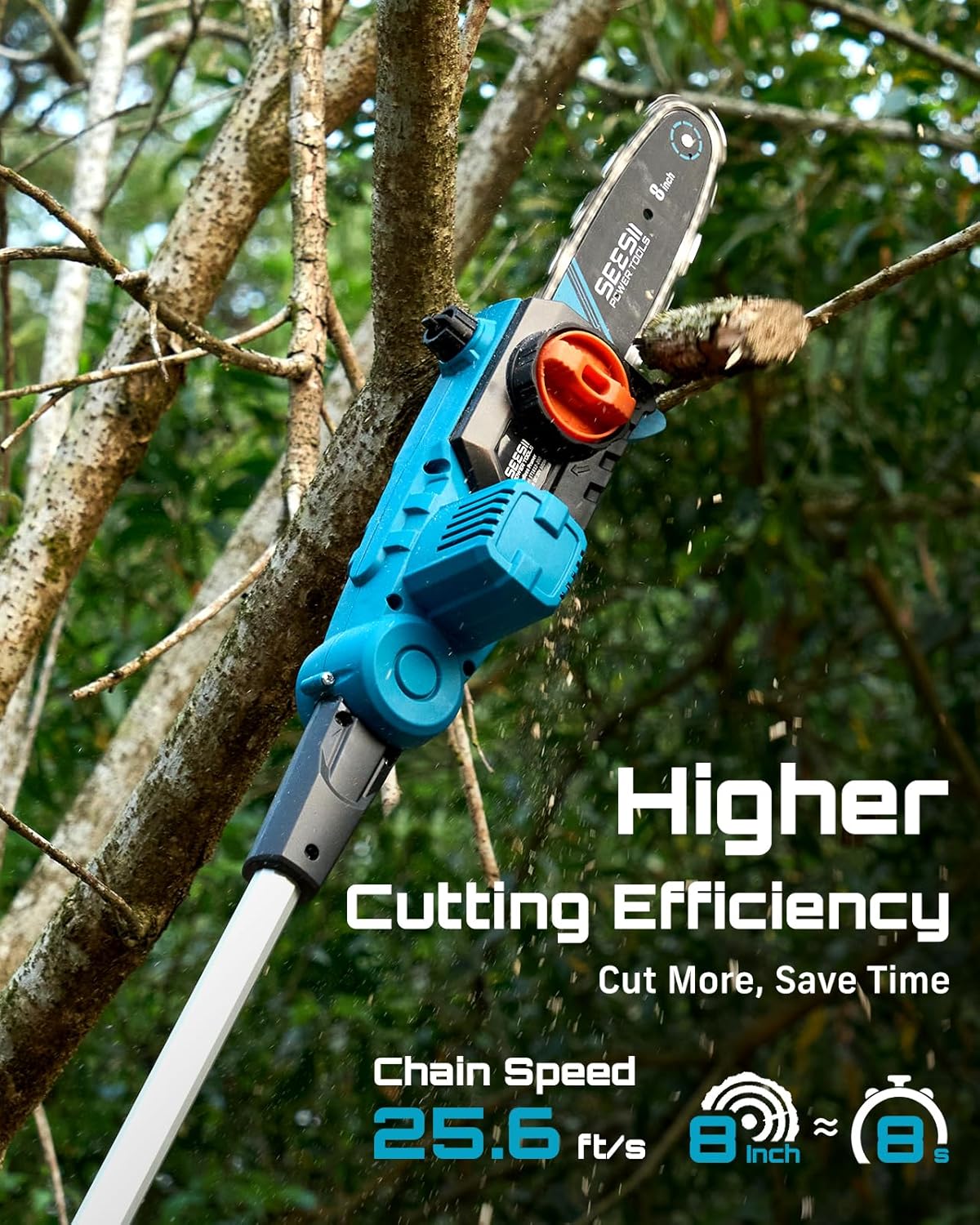2-in-1 Electric Pole Saws for Tree Trimming