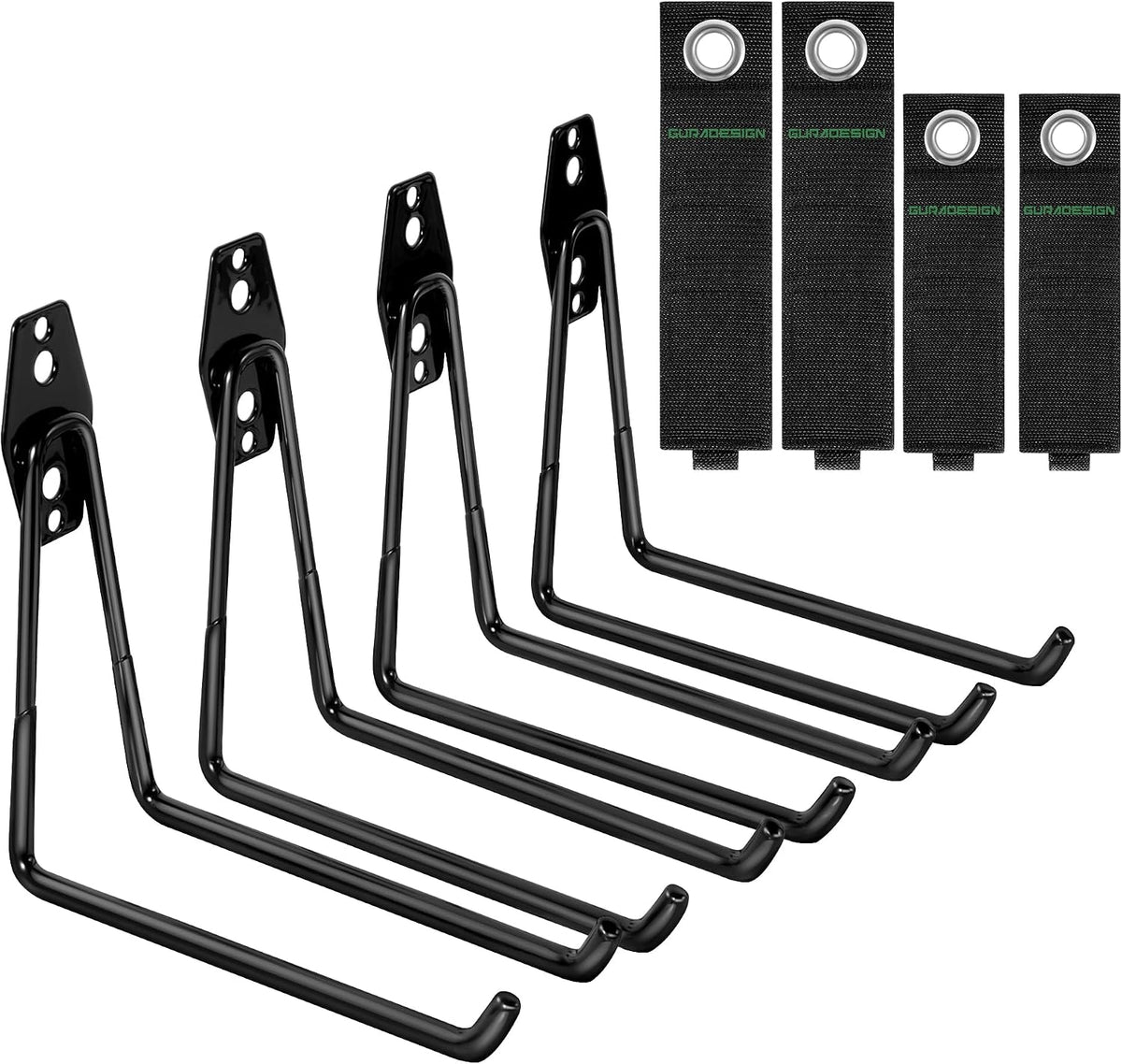 8-Pack Heavy Duty Bike Hook, Loading Capacity 100 LBS, 6 inch, Bike Hooks for Garage Wall and Garage Ceiling