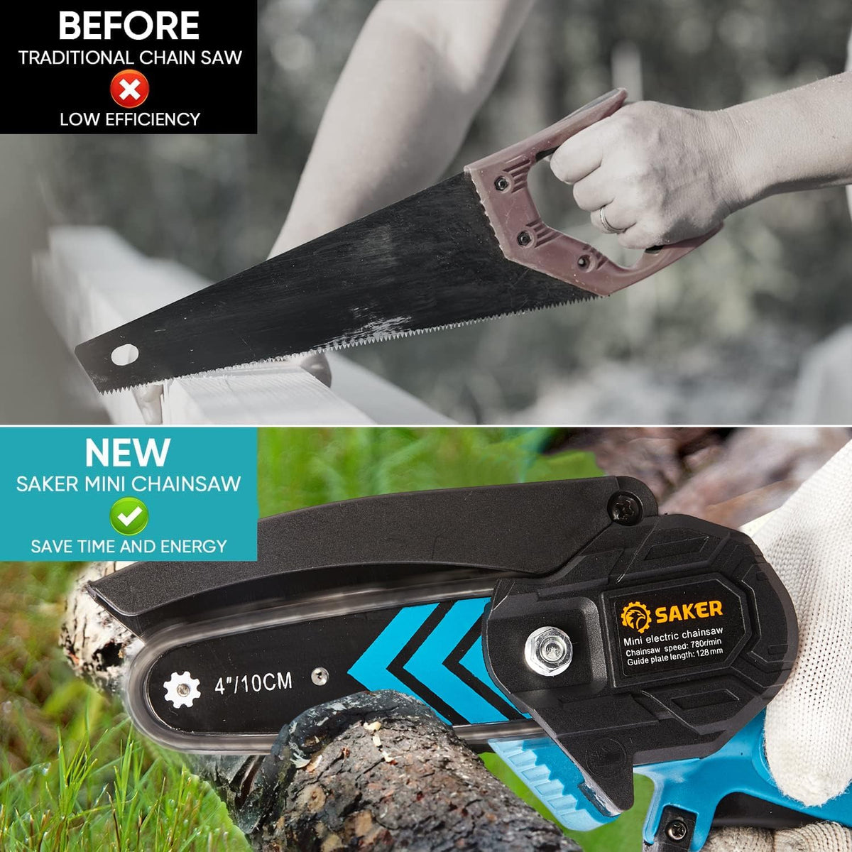 Mini Chainsaw Cordless,Portable Electric Chain Saw