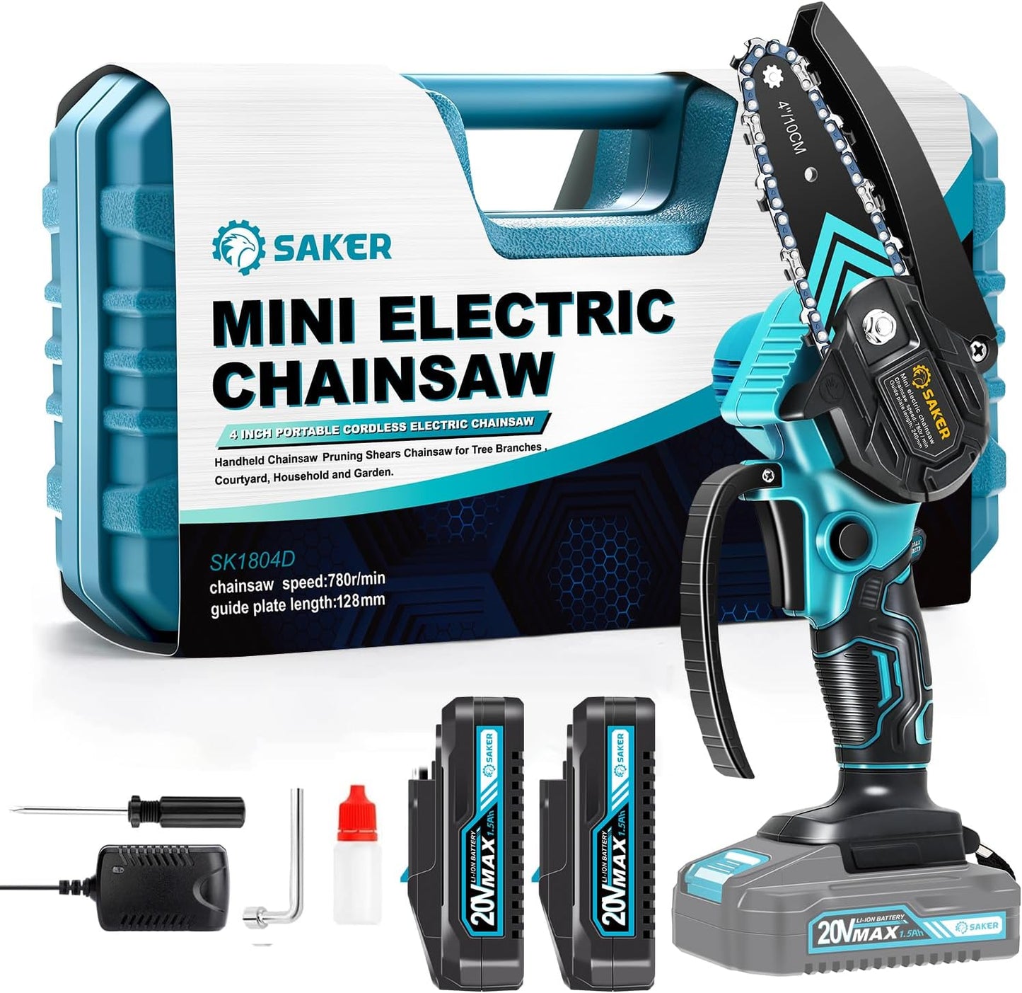 Mini Chainsaw Cordless,Portable Electric Chain Saw