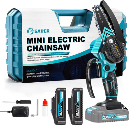 Mini Chainsaw Cordless,Portable Electric Chain Saw