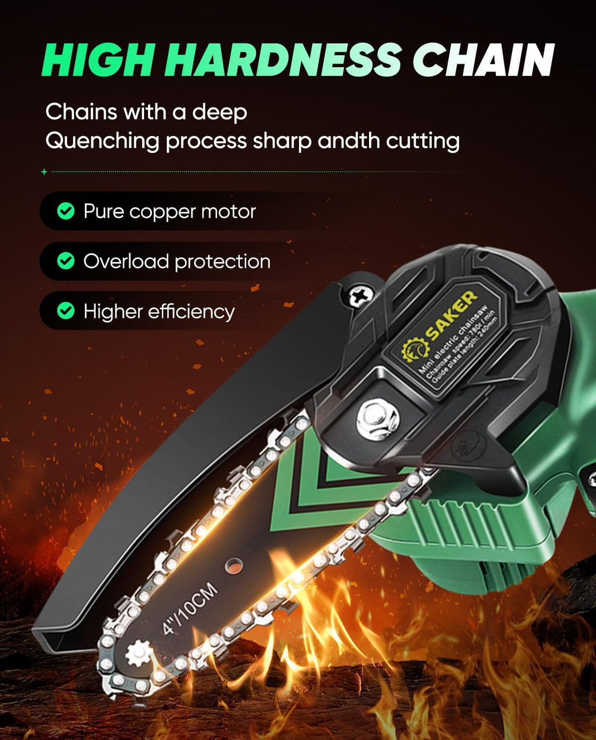 Mini Chainsaw Cordless,Portable Electric Chain Saw