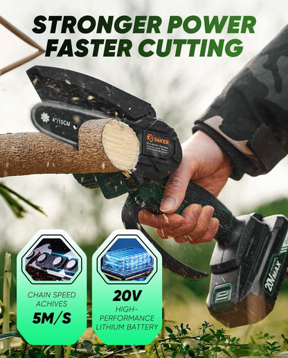Mini Chainsaw Cordless,Portable Electric Chain Saw
