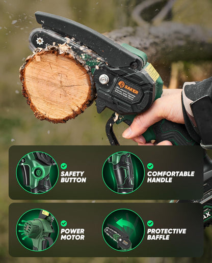 Mini Chainsaw Cordless,Portable Electric Chain Saw