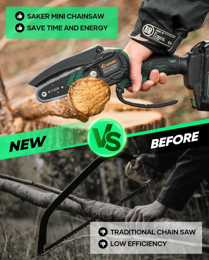 Mini Chainsaw Cordless,Portable Electric Chain Saw