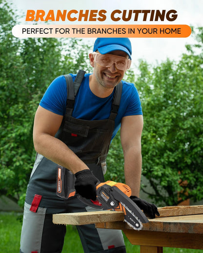 Mini Chainsaw Cordless,Portable Electric Chain Saw