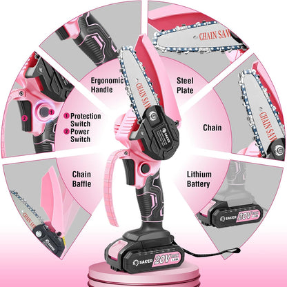 Mini Chainsaw Cordless,Portable Electric Chain Saw