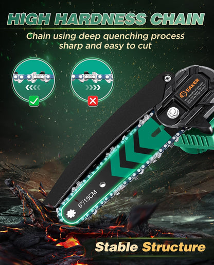 Mini Chainsaw Cordless,Portable Electric Chain Saw