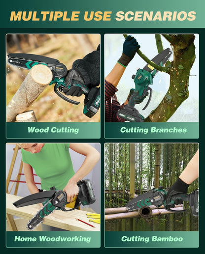 Mini Chainsaw Cordless,Portable Electric Chain Saw