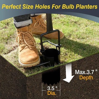 Long Handle Bulb Planter Tool, Tulip Plant Hole Digger, Sod Plugger