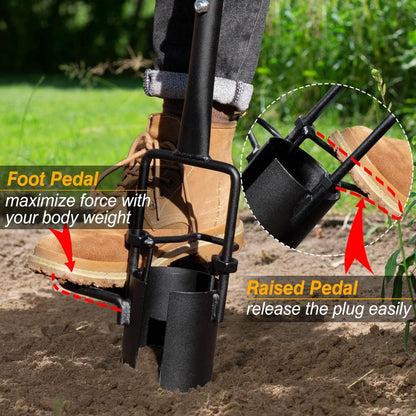 Long Handle Bulb Planter Tool, Tulip Plant Hole Digger, Sod Plugger