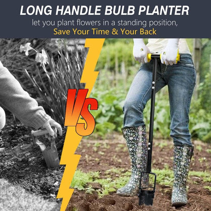 Long Handle Bulb Planter Tool, Tulip Plant Hole Digger, Sod Plugger