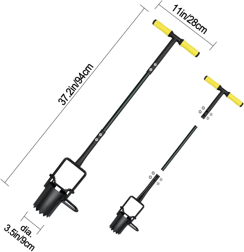 Long Handle Bulb Planter Tool, Tulip Plant Hole Digger, Sod Plugger
