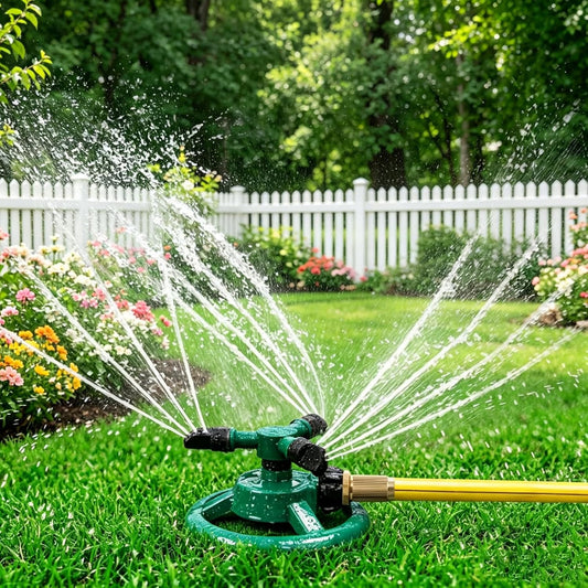 Sprinklers for Yard, Rotating Lawn and Garden Sprinkler for Large Area Coverage, Yard Sprinklers for Kids and Pets Playing
