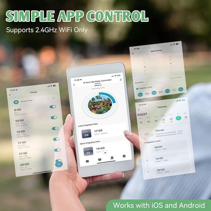 WiFi Smart Sprinkler Controller, 8 Zone