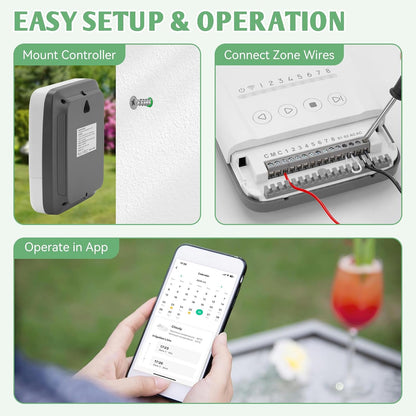 WiFi Smart Sprinkler Controller, 8 Zone