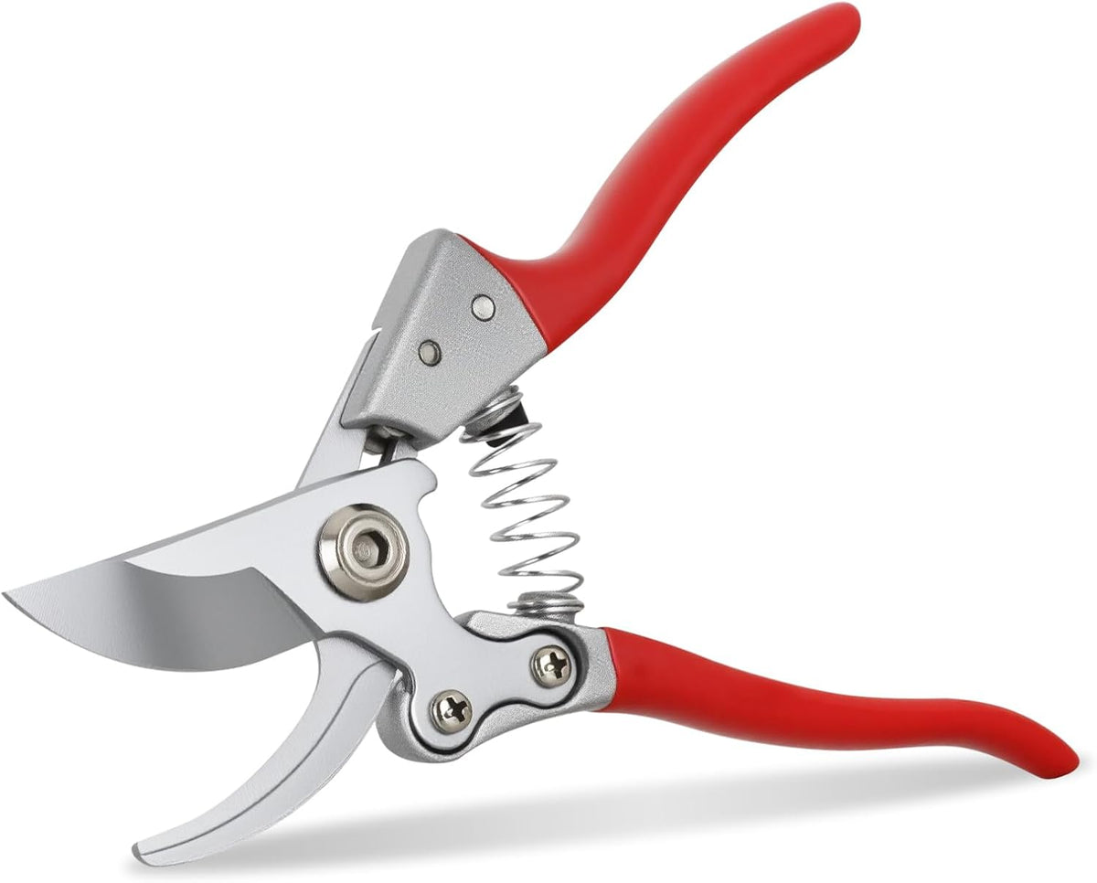 Pruning Shears Garden Shears 8.6" Professional Bypass Garden Scissors Yard Clippers with Sharp SK5 Steel Blade Heavy Duty Hand Pruners for Branch Flower Plant Trimming Cutting Gardening Tools