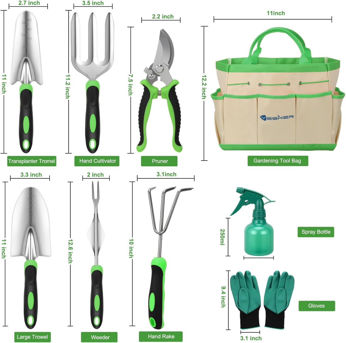 Pruning Shears Garden Shears 8.6" Professional Bypass Garden Scissors Yard Clippers with Sharp SK5 Steel Blade Heavy Duty Hand Pruners for Branch Flower Plant Trimming Cutting Gardening Tools