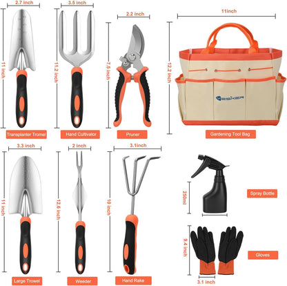 Pruning Shears Garden Shears 8.6" Professional Bypass Garden Scissors Yard Clippers with Sharp SK5 Steel Blade Heavy Duty Hand Pruners for Branch Flower Plant Trimming Cutting Gardening Tools