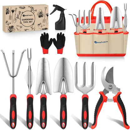 Pruning Shears Garden Shears 8.6" Professional Bypass Garden Scissors Yard Clippers with Sharp SK5 Steel Blade Heavy Duty Hand Pruners for Branch Flower Plant Trimming Cutting Gardening Tools