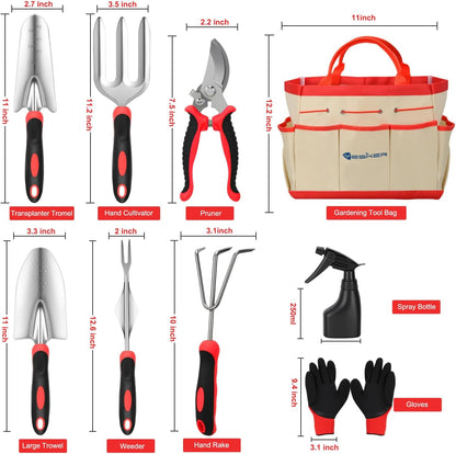Pruning Shears Garden Shears 8.6" Professional Bypass Garden Scissors Yard Clippers with Sharp SK5 Steel Blade Heavy Duty Hand Pruners for Branch Flower Plant Trimming Cutting Gardening Tools
