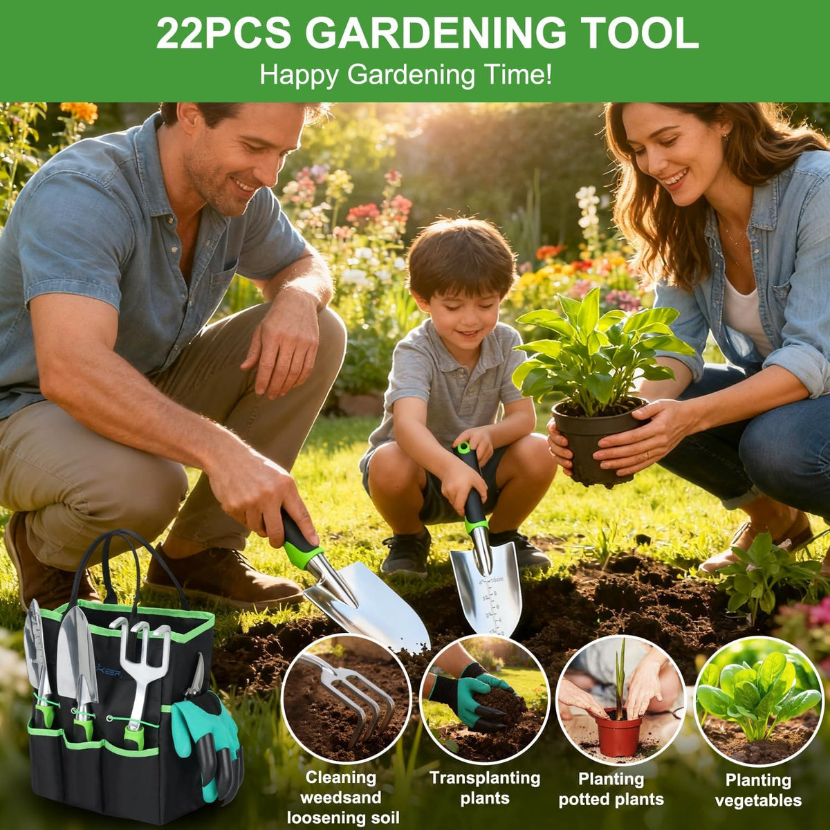 Pruning Shears Garden Shears 8.6" Professional Bypass Garden Scissors Yard Clippers with Sharp SK5 Steel Blade Heavy Duty Hand Pruners for Branch Flower Plant Trimming Cutting Gardening Tools