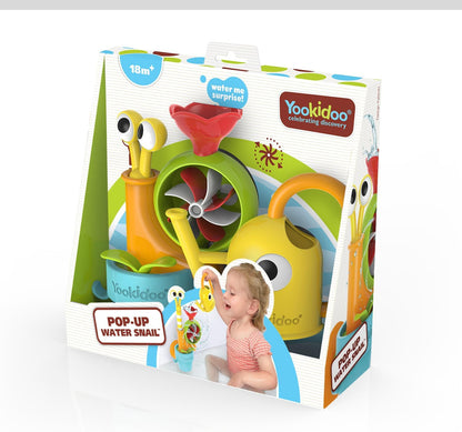 Watering Can Baby Bath Toy (Ages 1-3) Spinning Lady Bug & Tipping Bird Toy With 3 Moving Pieces (Mold Free) - Attaches To Tub Wall For Easy Toy Holder and Storage - For Toddler Bath Time