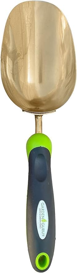 Super Strong Garden Scoop Trowel Shovel Transplanter - Stainless Steel - Rust Resistant - Ergonomic Grip - Perfect Hand Shovel for Gardening Transplanting and Digging