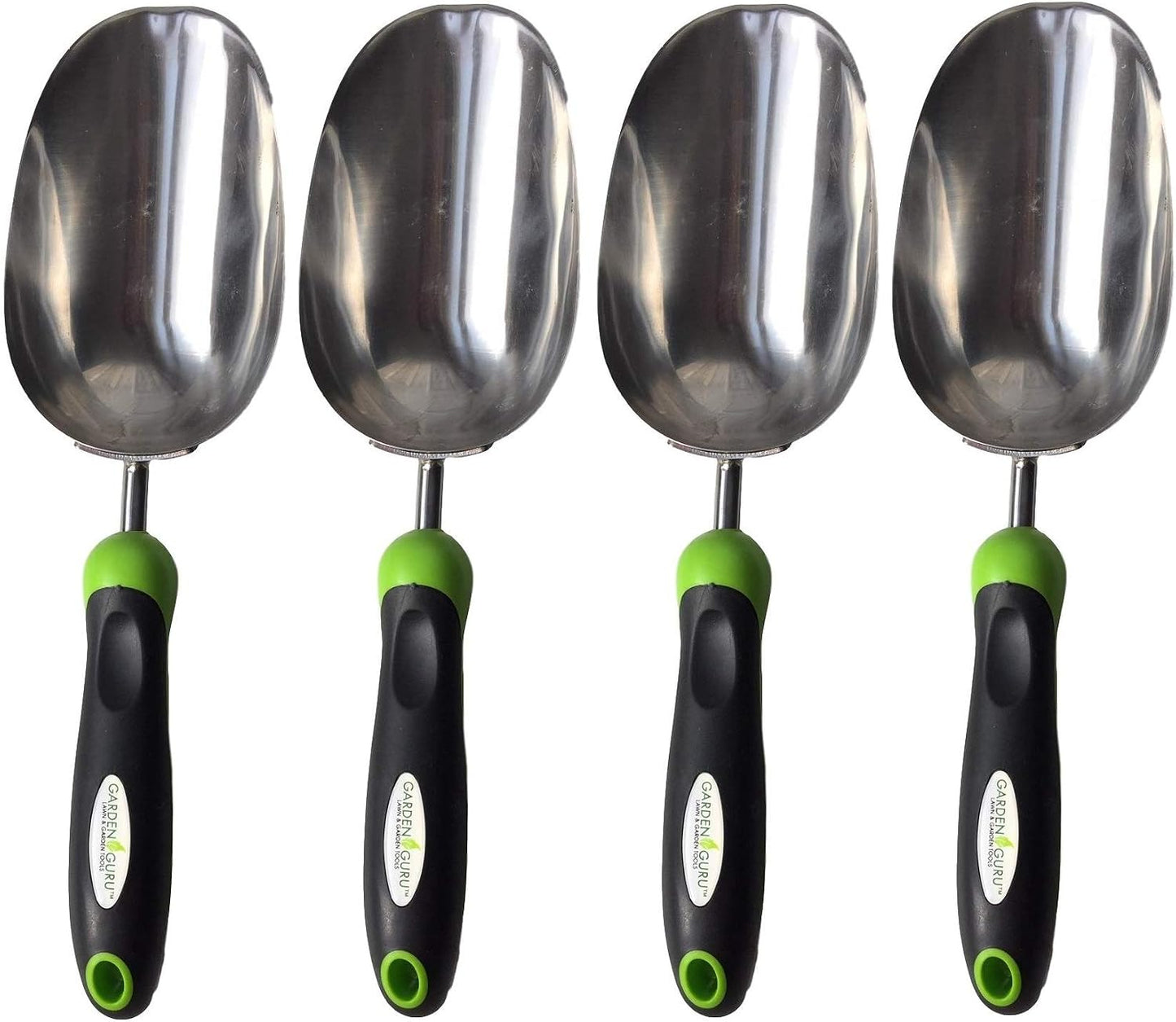 Super Strong Garden Scoop Trowel Shovel Transplanter - Stainless Steel - Rust Resistant - Ergonomic Grip - Perfect Hand Shovel for Gardening Transplanting and Digging