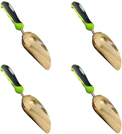 Super Strong Garden Scoop Trowel Shovel Transplanter - Stainless Steel - Rust Resistant - Ergonomic Grip - Perfect Hand Shovel for Gardening Transplanting and Digging
