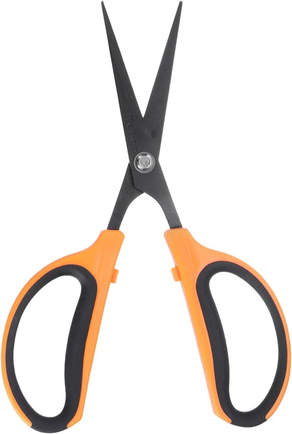 Trimming Scissors 7.2" Stainless Steel Garden Shears with Non-Stick Coating & Straight Precision Blade Hand Pruning Snips for Cutting Flowers