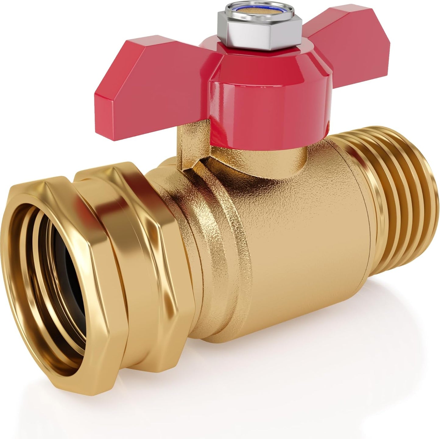 ® Garden Hose Shut Off Valve 3/4" Brass | Full Flow & Heavy Duty | 2026 Edition