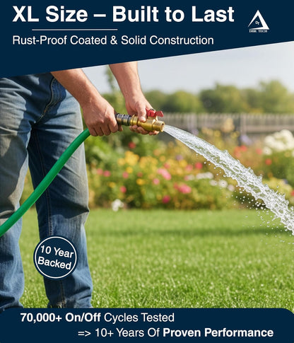 ® Garden Hose Shut Off Valve 3/4" Brass | Full Flow & Heavy Duty | 2026 Edition
