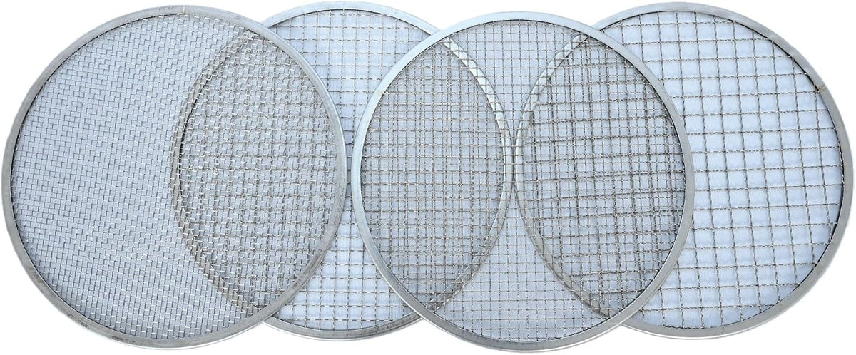 Soil Sifter with Handle – Includes 4 Replaceable Mesh Screens 3mm/6mm/9mm/12mm for Gardening & Compost