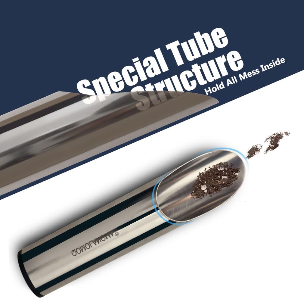 Small Stainless Bonsai Soil Scoop - Garden Handle Scooper for Transplanting, Potting, Digging & Plant Care, Gardening Trowel Tool for Long-Term, Plant Lover Gifts for Women Gardener/ 1 Pcs