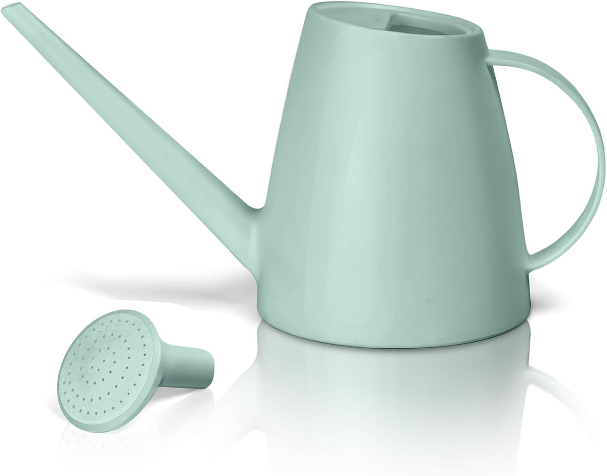 Plastic Watering Can for Home Plant Garden 1/2 Gallon Green