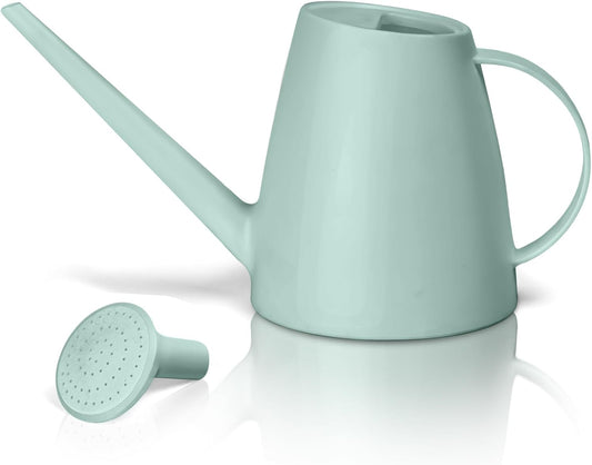 Plastic Watering Can for Home Plant Garden 1/2 Gallon Green